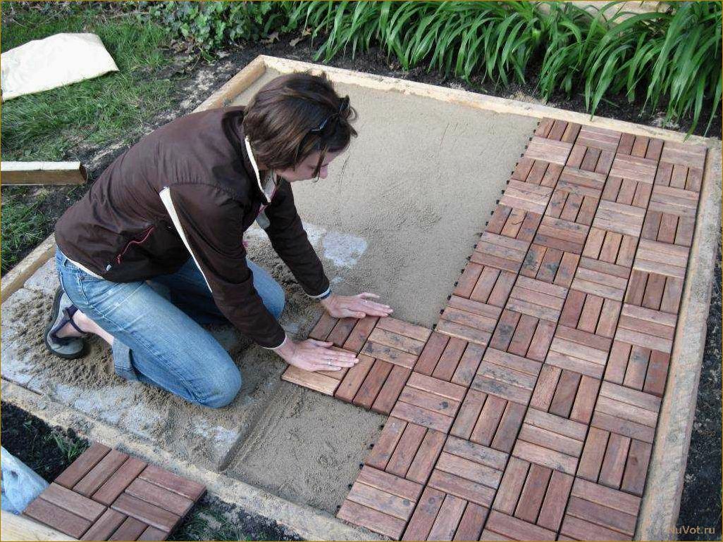 Как изготовить и уложить тротуарную плитку своими руками