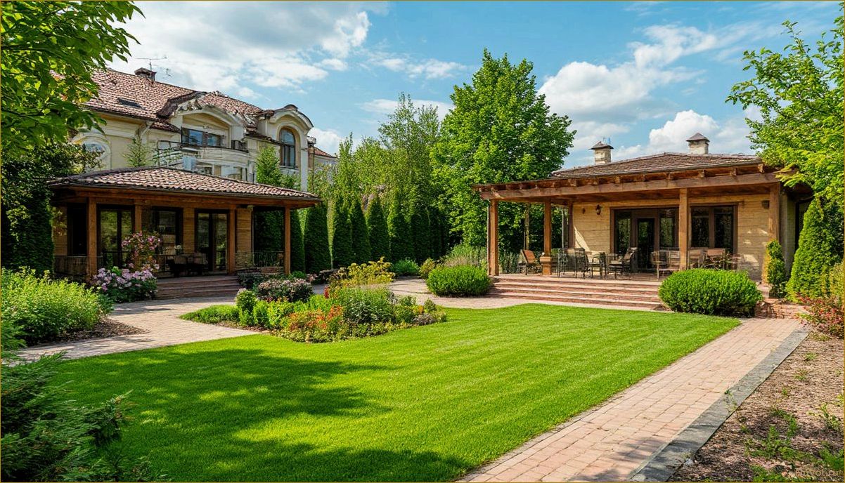 (идеи, благоустройства, частного, участка, обустройство) Идеи для благоустройства частного участка обустройство пространства с комфортом